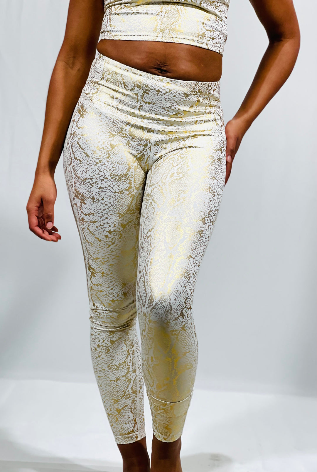 Gold Snake Leggings