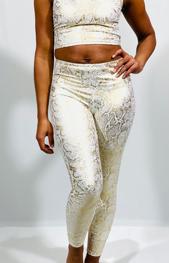 Gold Snake Leggings