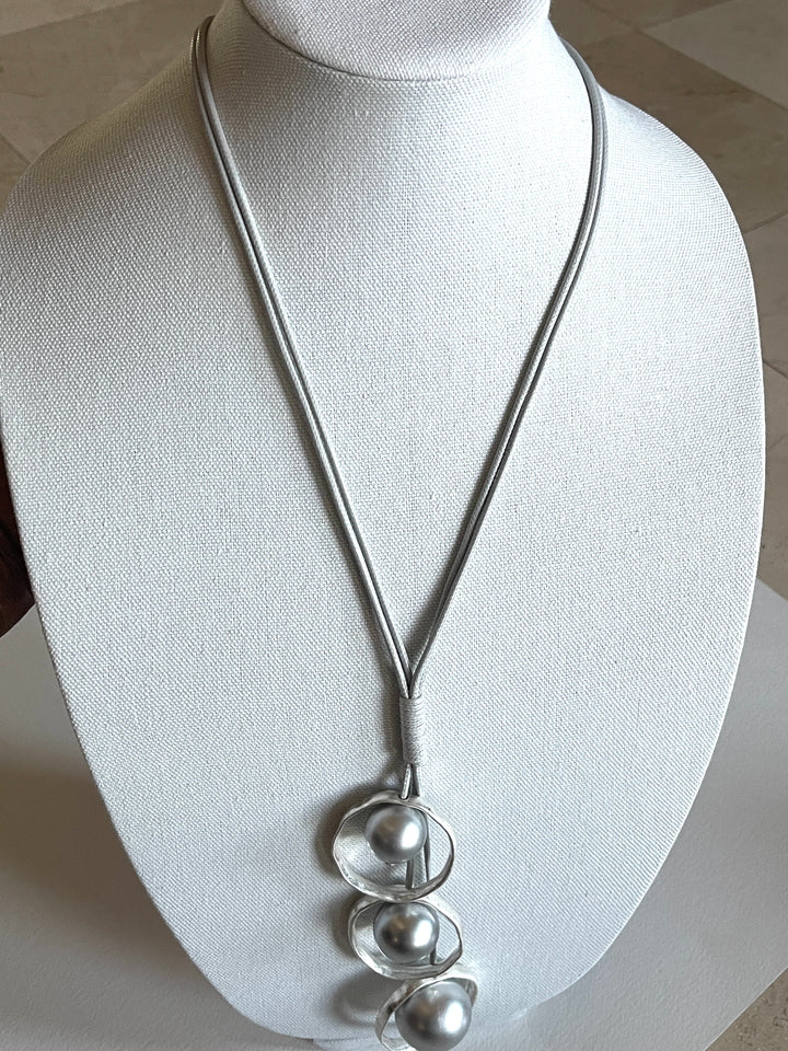 Silver Ball Necklace