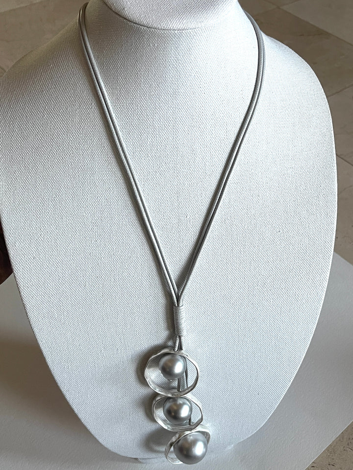 Silver Ball Necklace