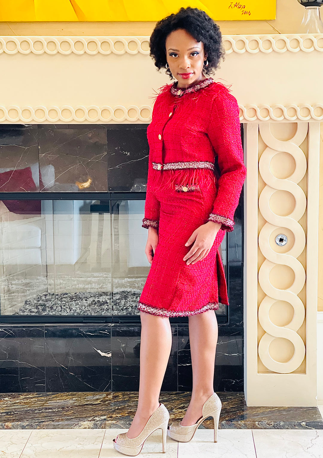 Sassyn Quality Women Tweed Set