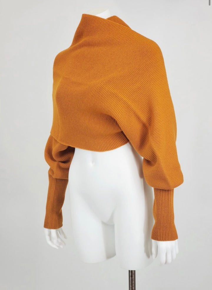 Mustard Tie Sweater