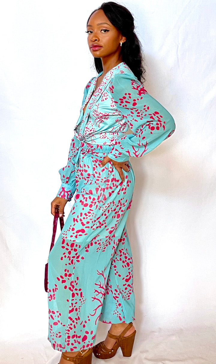 Sexy V-Neck Long Sleeve Jumpsuit