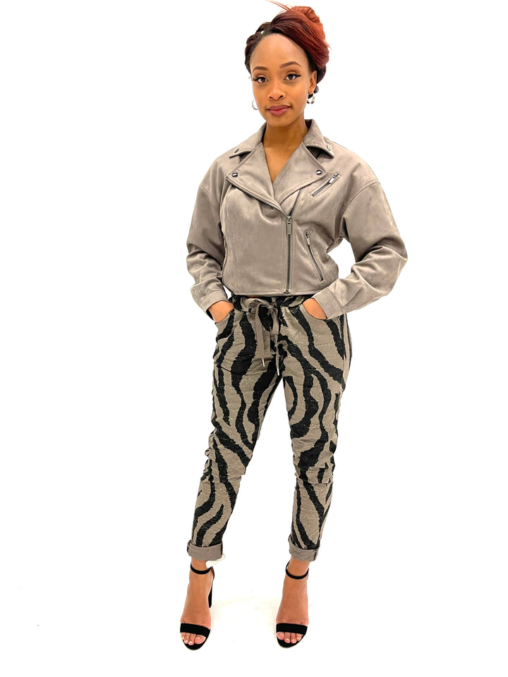 Grey Crop Jacket