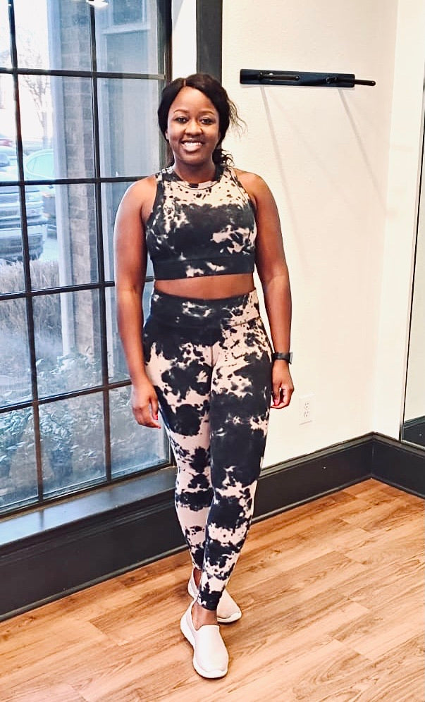 Mushroom Black High waist Leggings