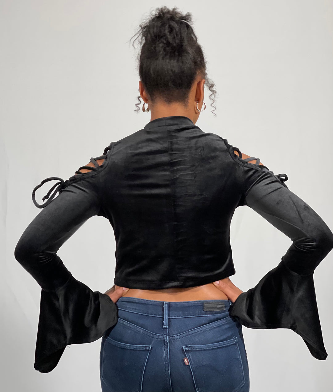 Hyfve Cold Shoulder Black Top