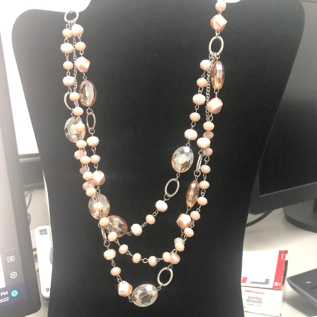 Rose Crystal Necklace