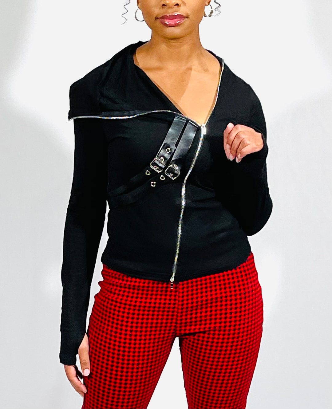 Sexy Women Gothic Leather Patchwear