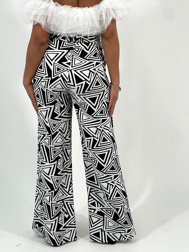 Woven Print Pants
