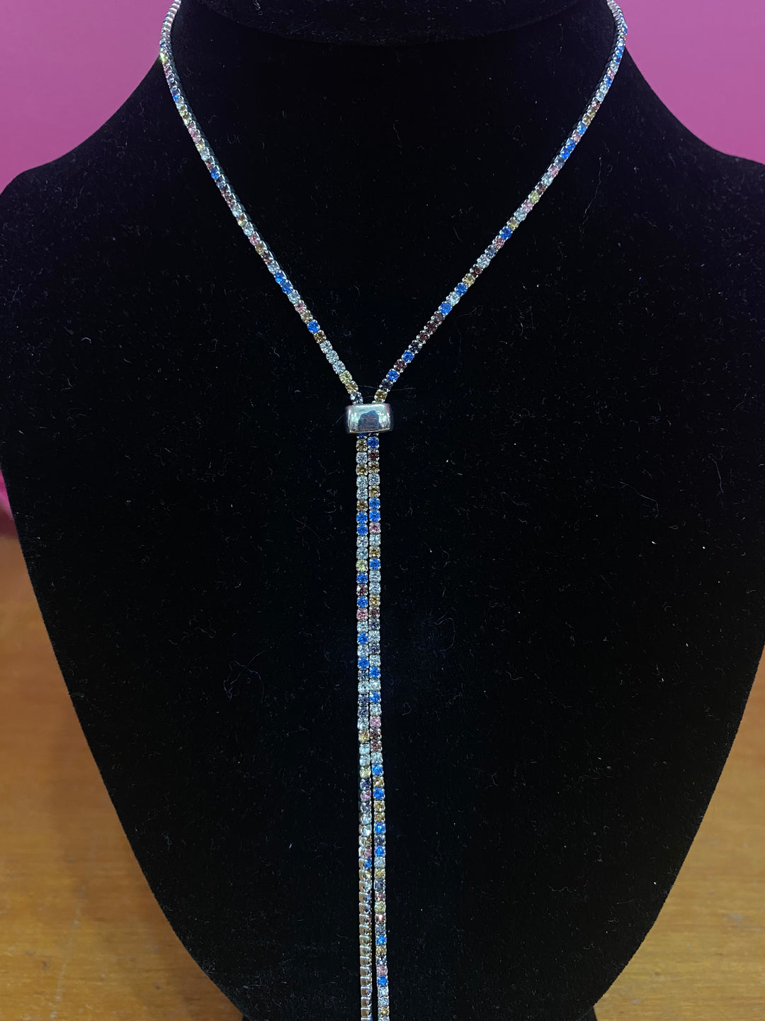 Silver Mixed Adjustable Necklace