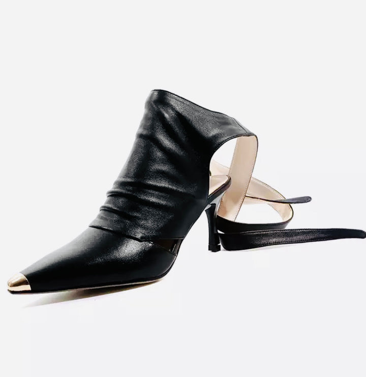 Women Runway Genuine Leather Gladiator Boots