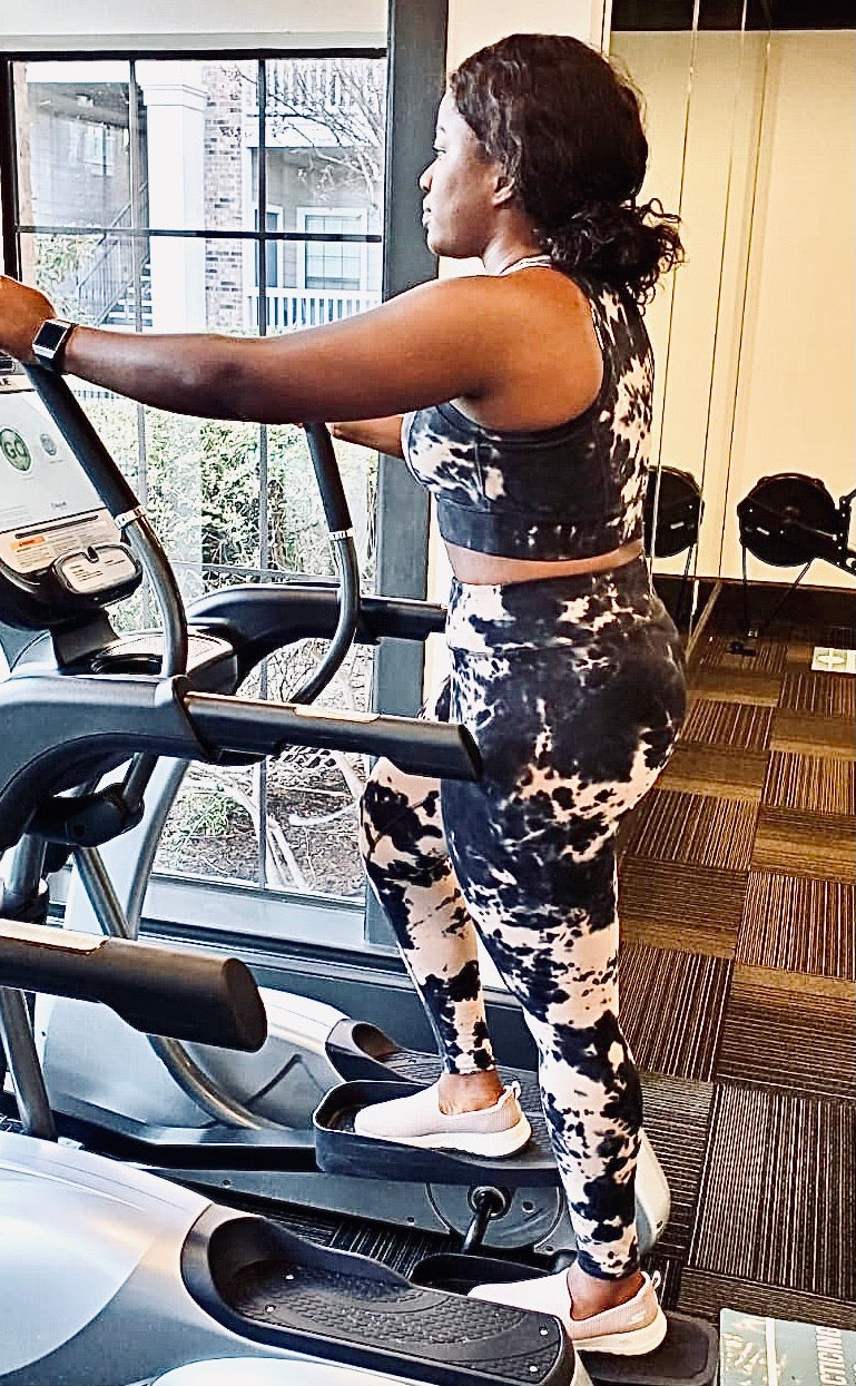 Mushroom Black Sports Bra