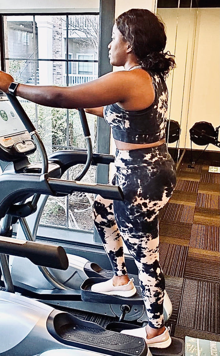 Mushroom Black Sports Bra