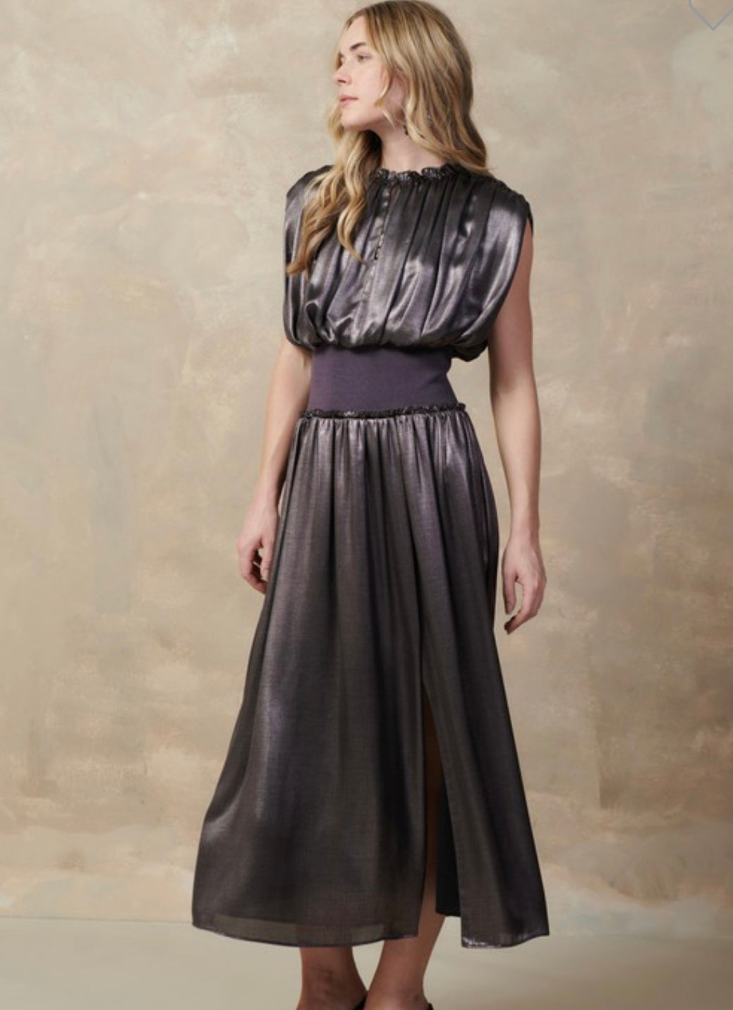 Ruffled Midi Dress