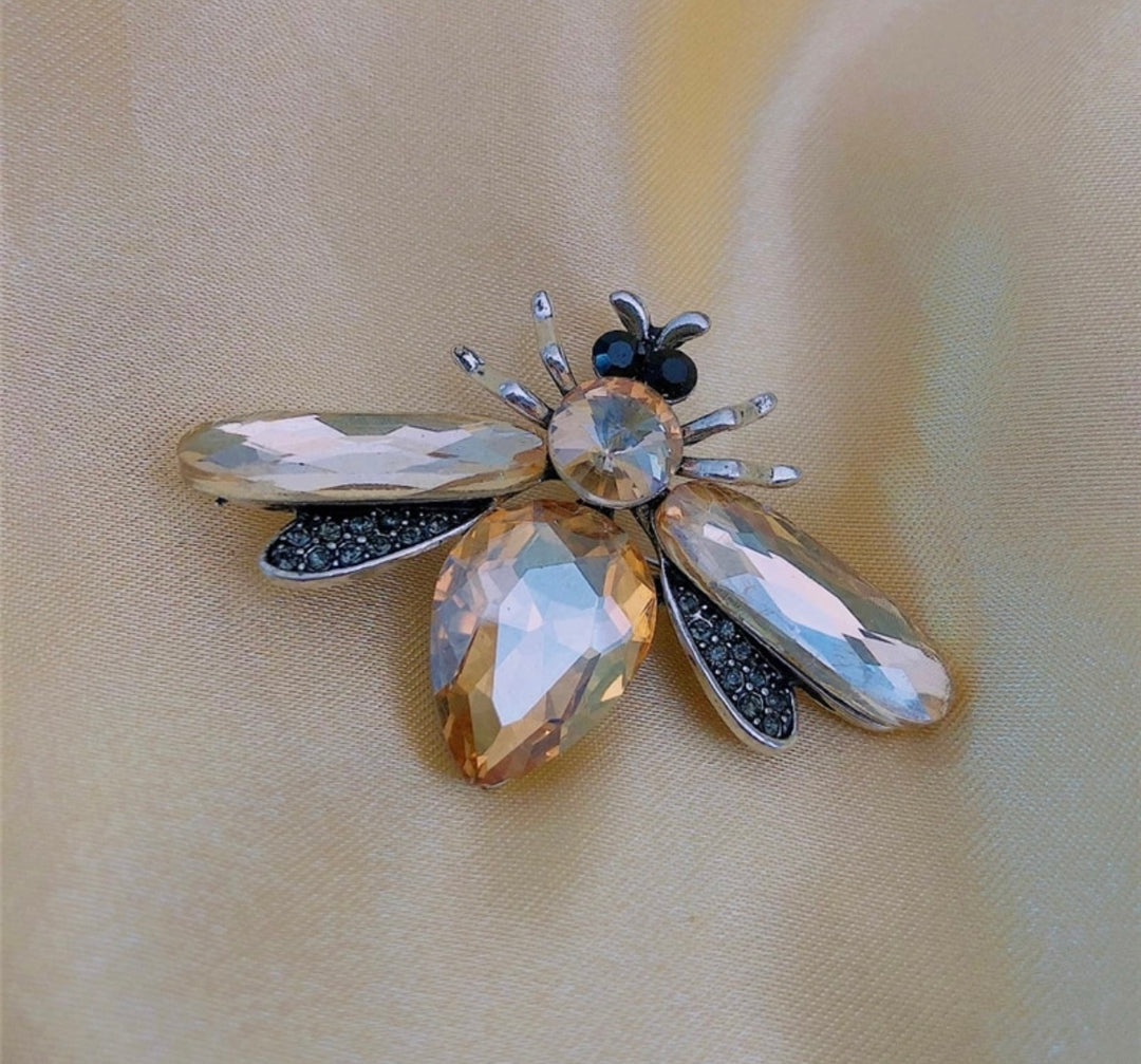 Gold Bee Brooch