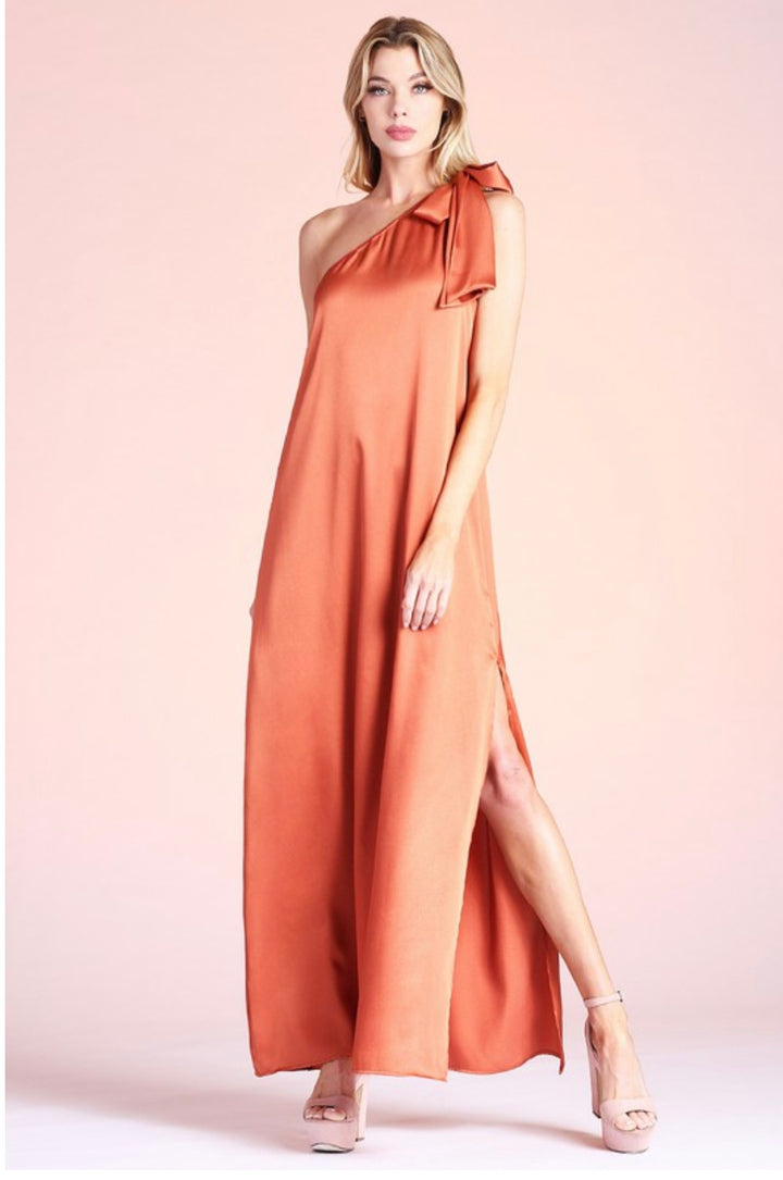 Rust Caftan Dress