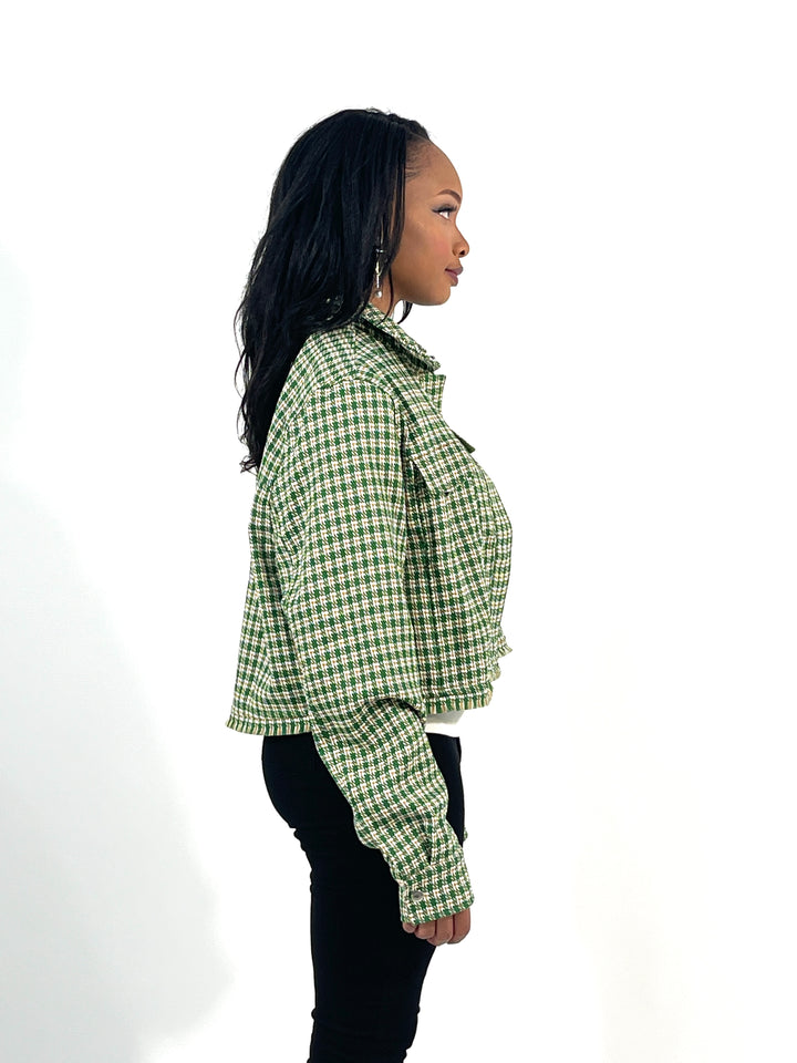 Green Buttoned Jacket