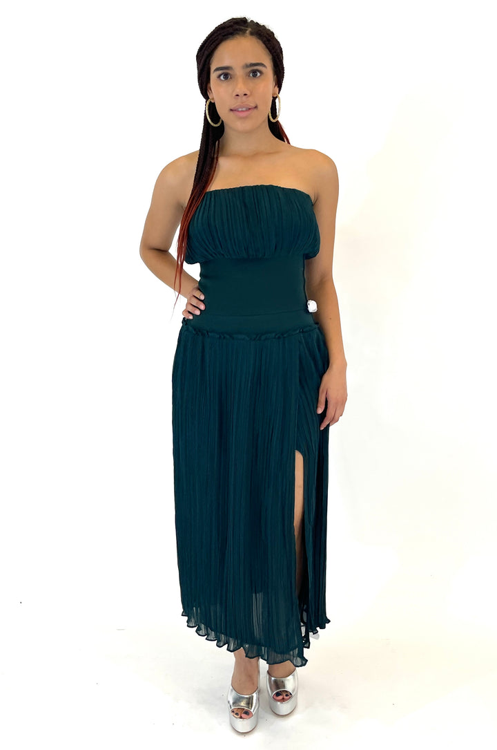 Forest Green Midi Skirt