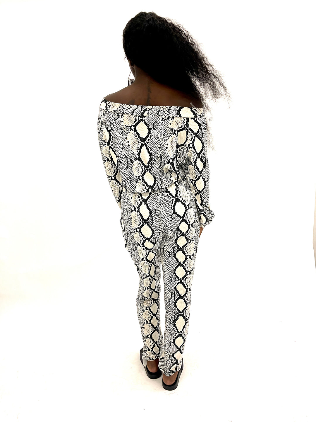 Snake Print Jumpsuit