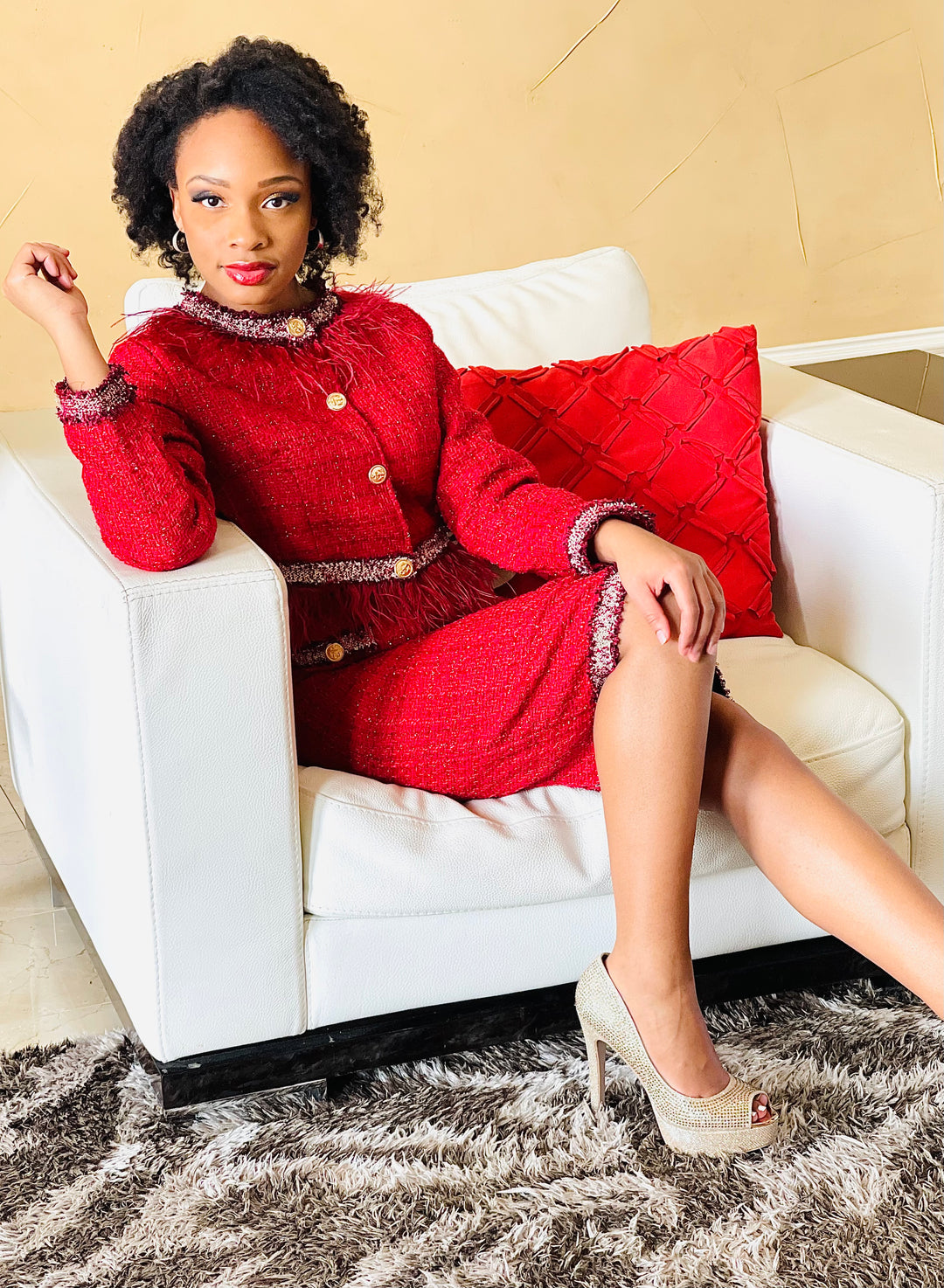 Sassyn Quality Women Tweed Set