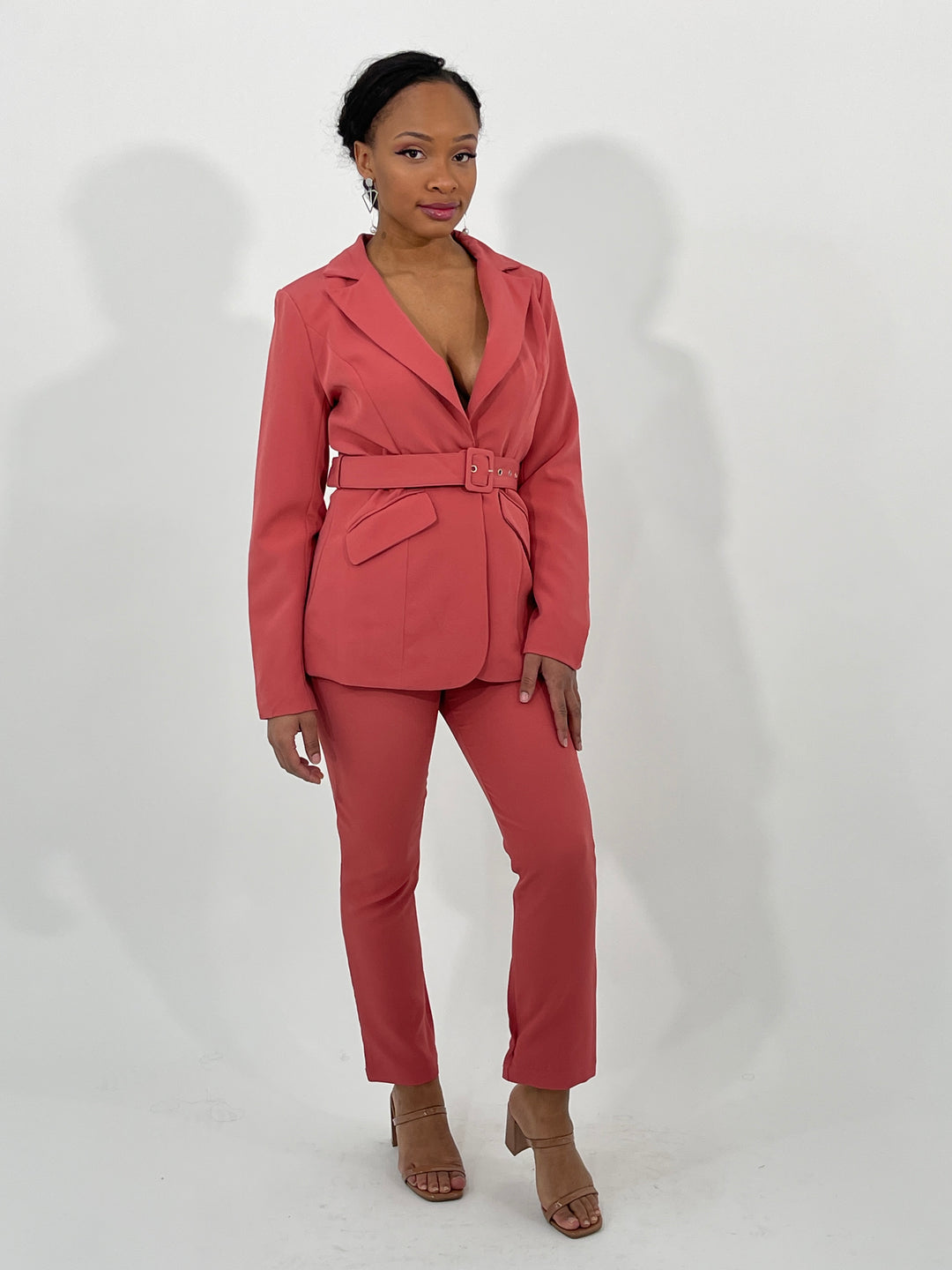 Cinnamon Blazer & Pant Set