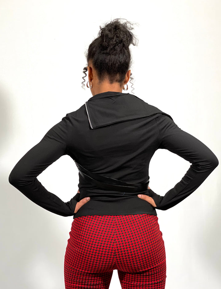 Sexy Women Gothic Leather Patchwear
