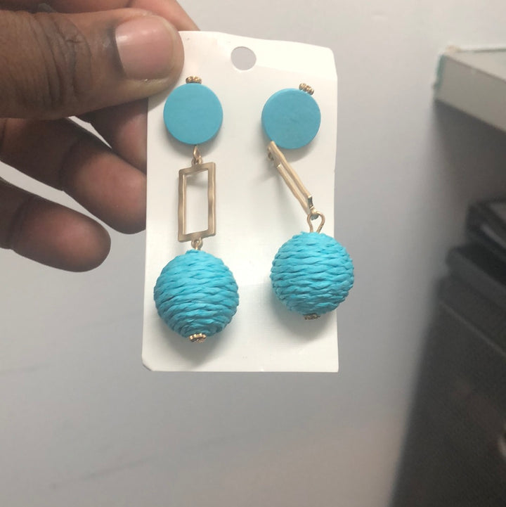 Blue Dangling Earrings