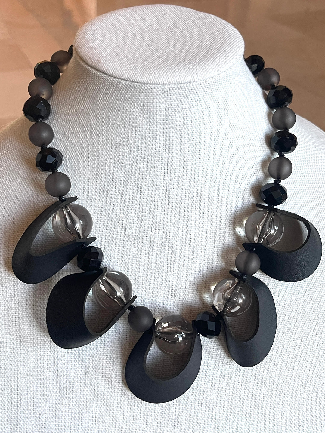 Leather Chip Necklace
