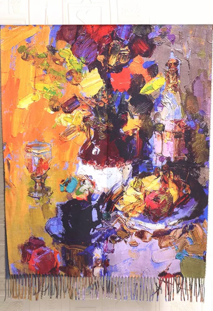 Wool Patterned Scarf