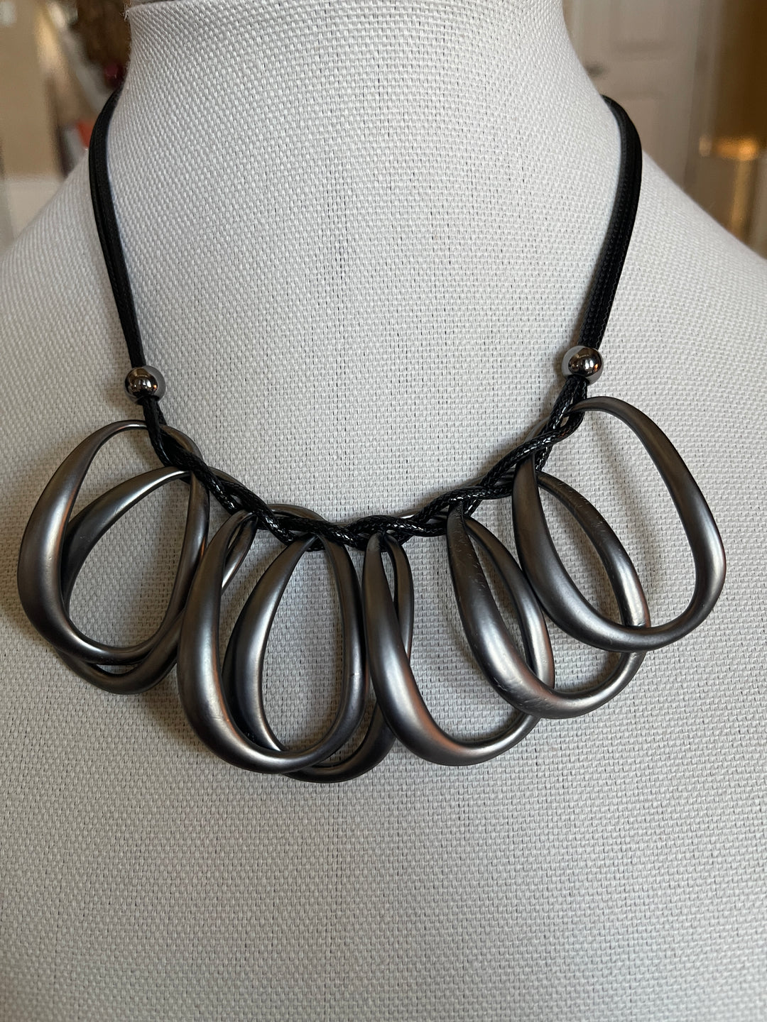 Matte Multi Ring Necklace