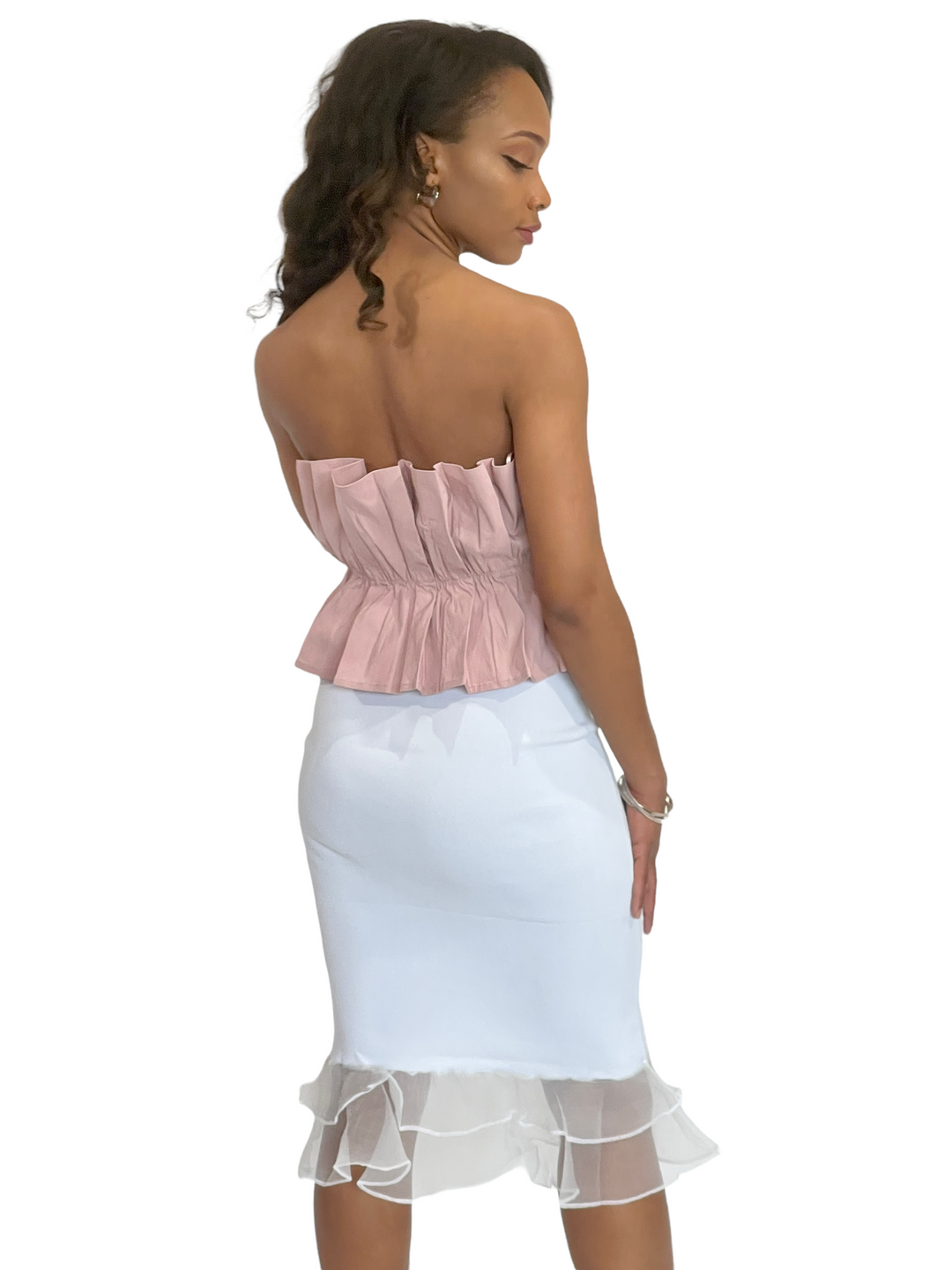 Pleated Sexy Cropped Top