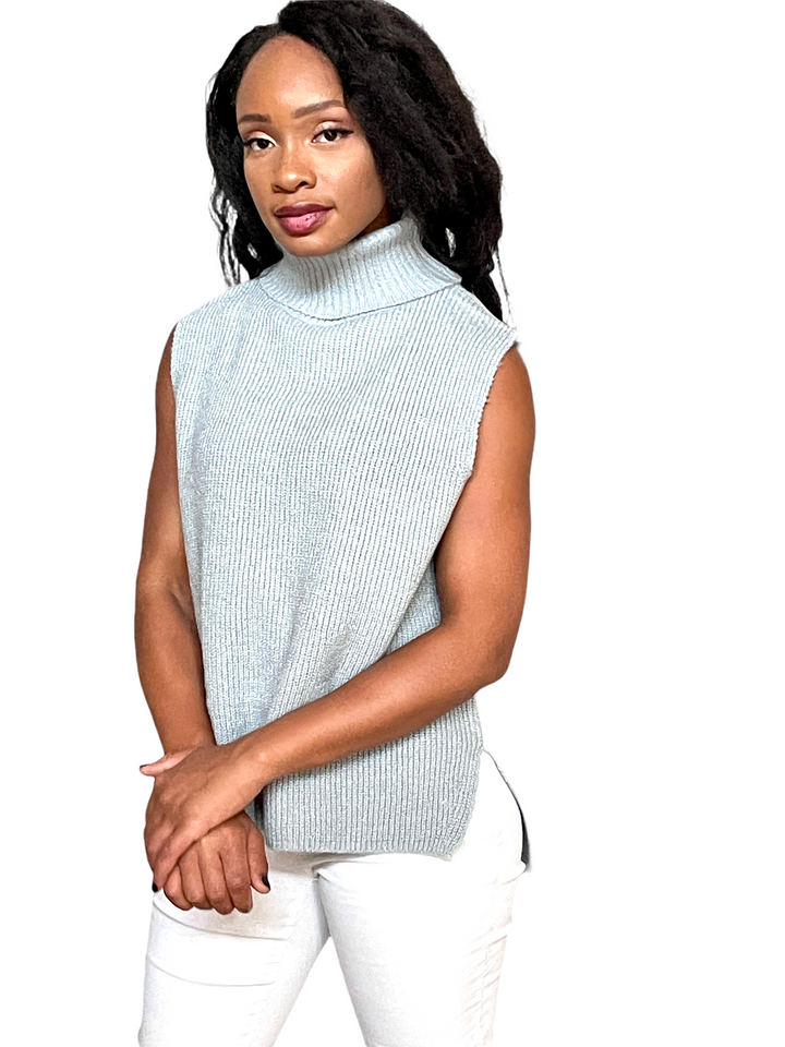 Hyfve Rosewood Smocked Blue Sweater
