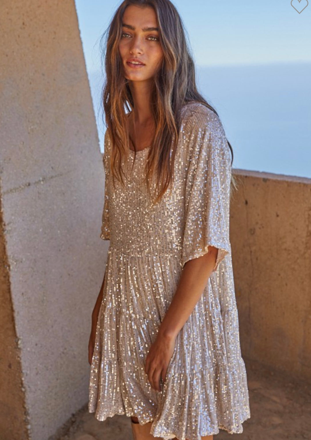 Sequined Pearl Dress