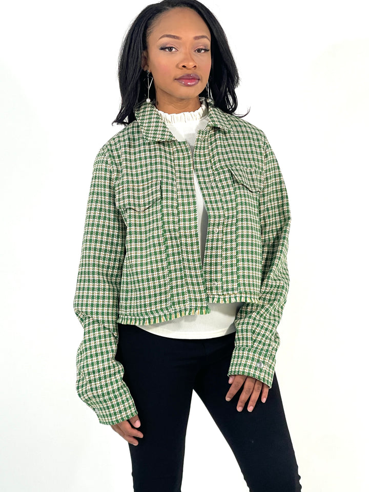 Green Buttoned Jacket