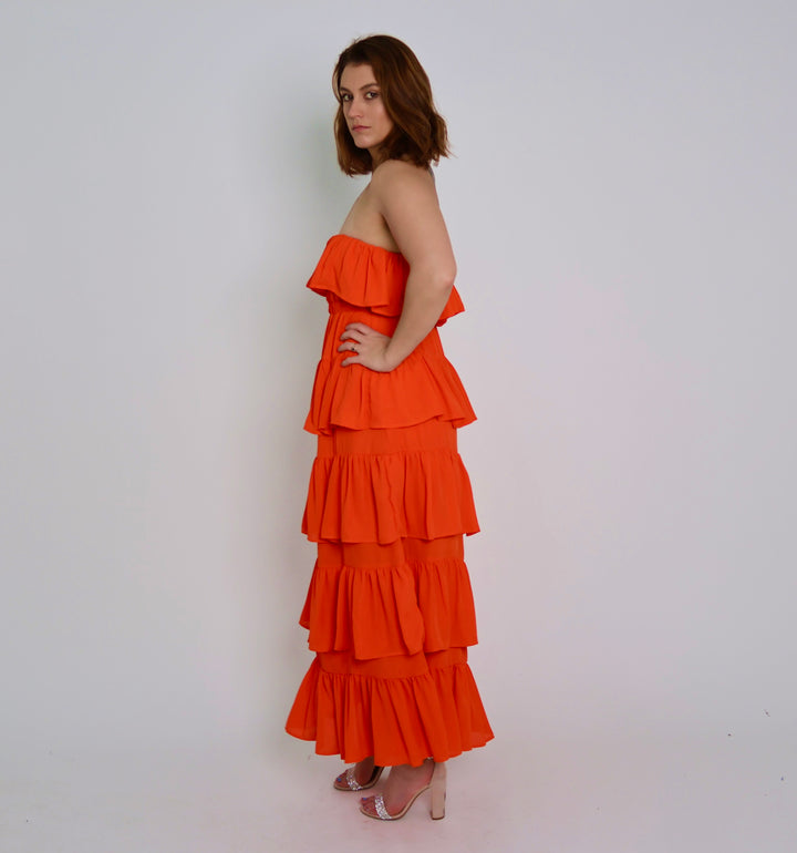 Orange Tube Dress