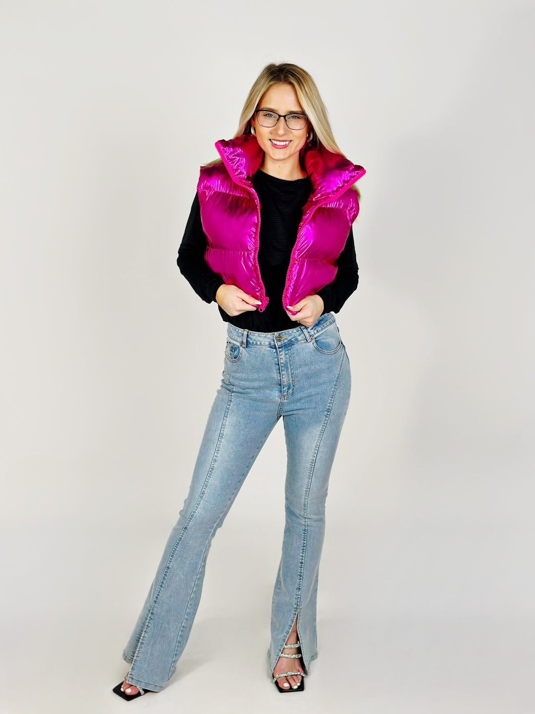 Hot Pink Puffer Jacket