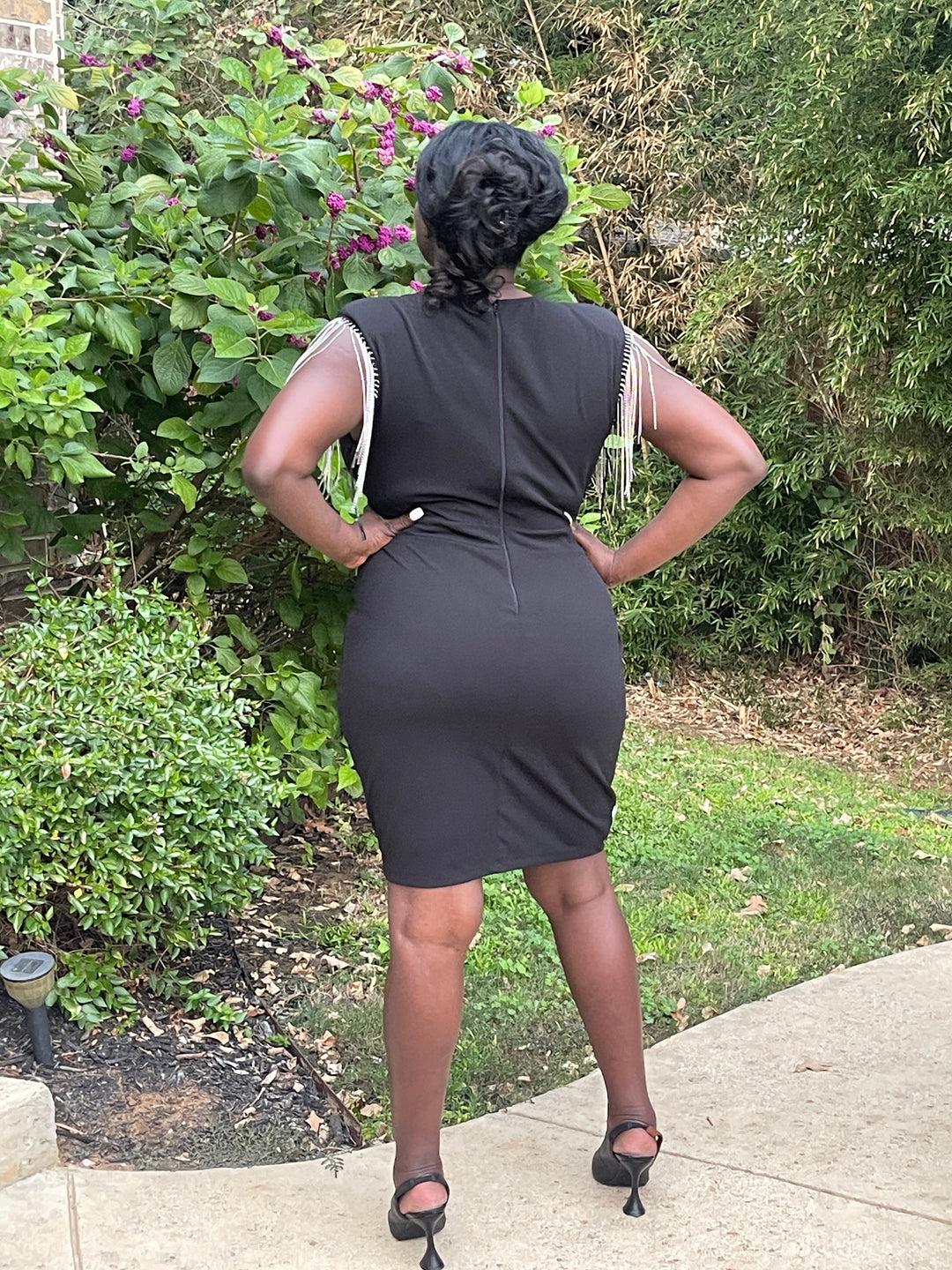 Black Plus Size Mini Dress