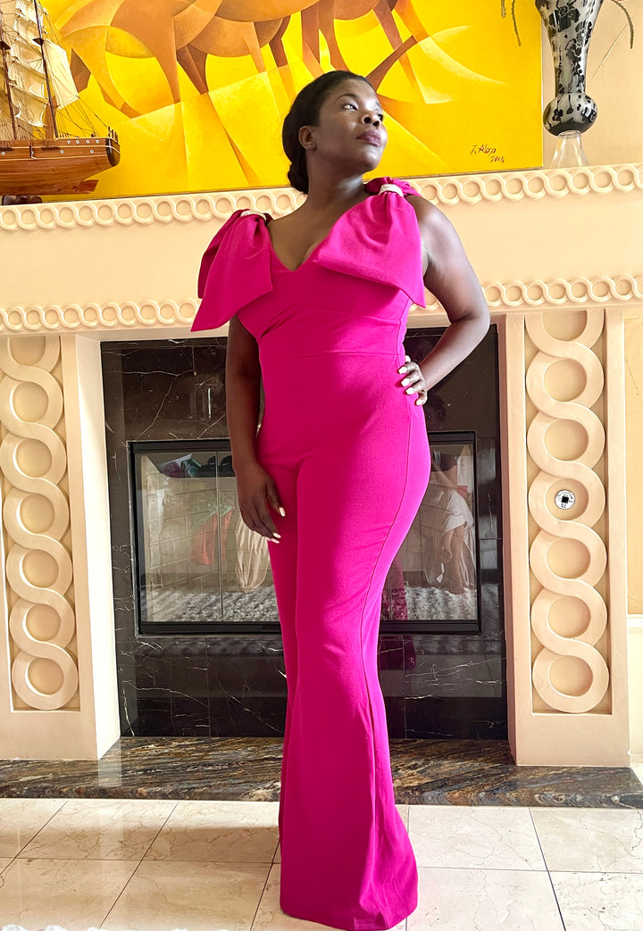 Magenta Plus Size Jumpsuit