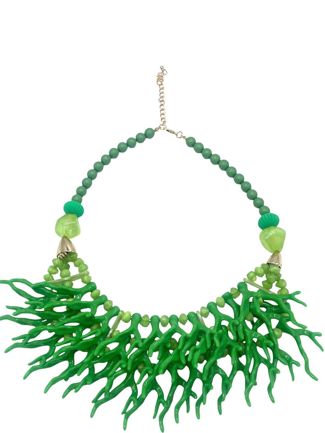 Green Vintage Bead Necklace