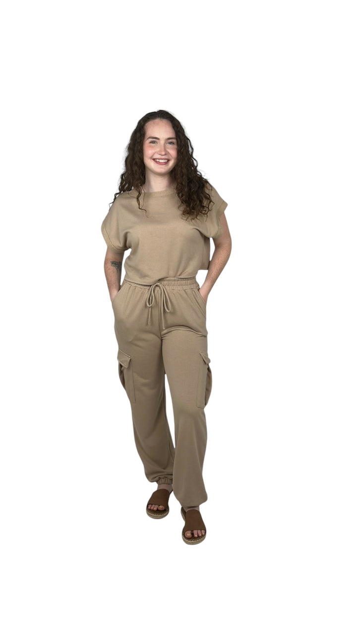 Camel Comfy Short Set