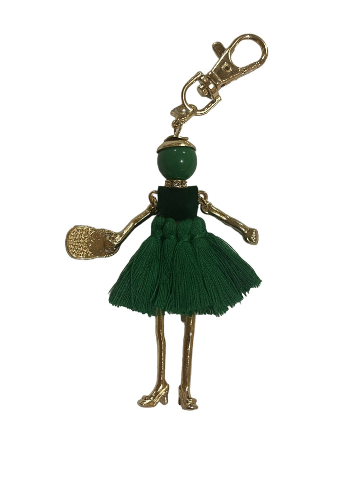 Green Runway Model Key Chain