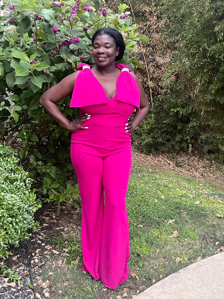 Magenta Plus Size Jumpsuit