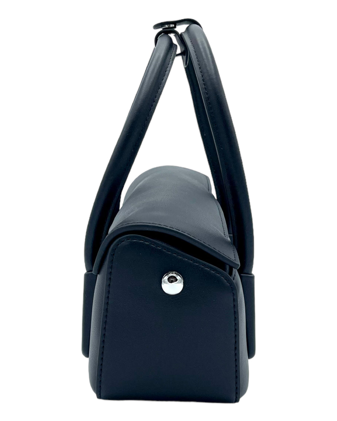 Black Asymmetrical Leather Purse