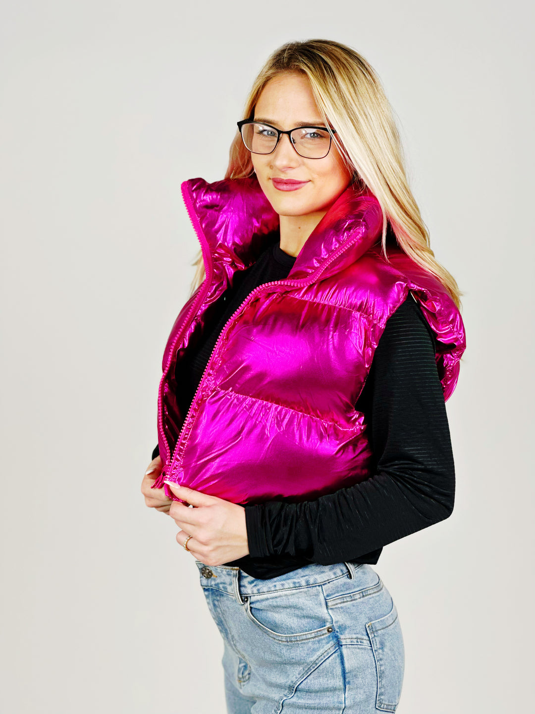 Hot Pink Puffer Jacket