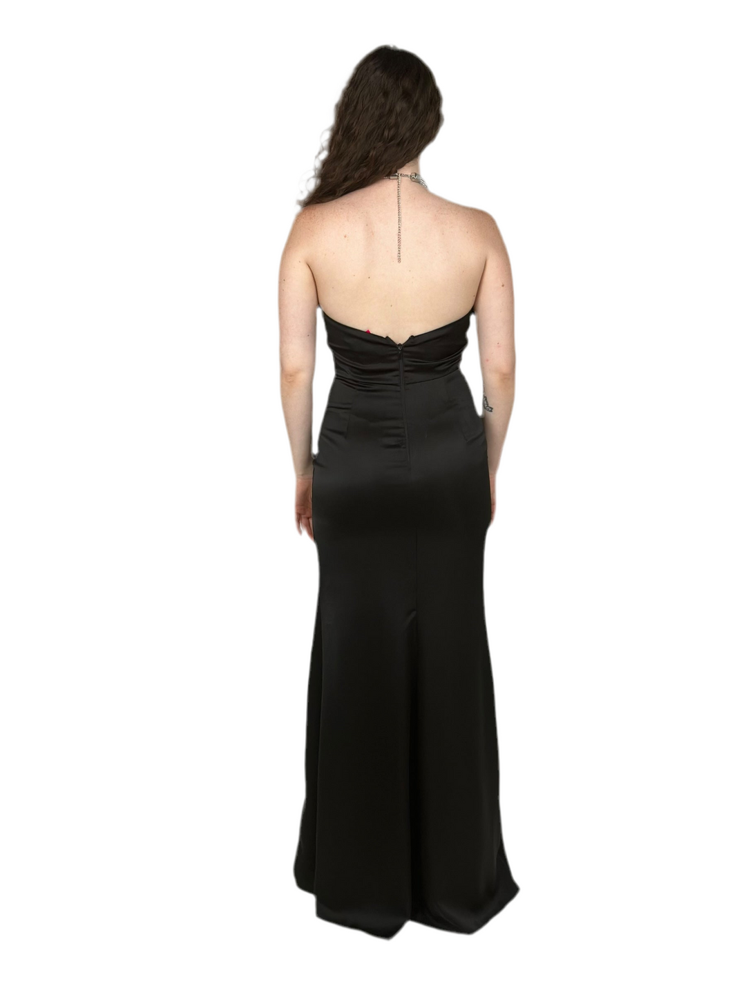 Black Halter Neck Maxi Dress