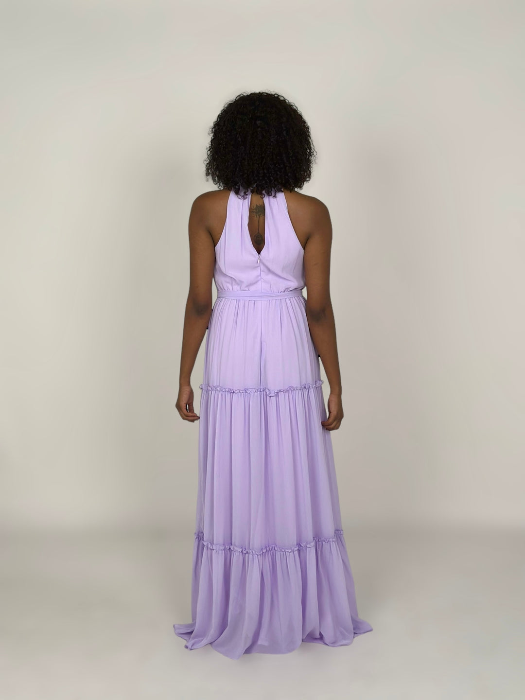 Lavender Maxi Halter Dress