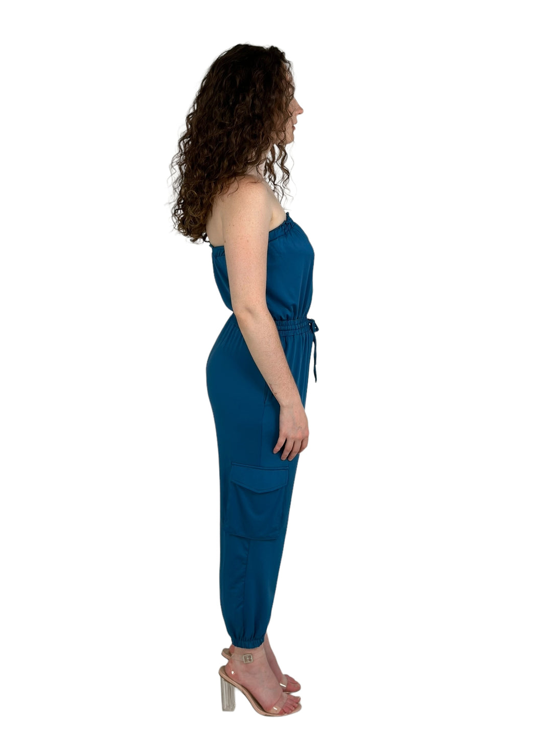 Teal Venetian Jumpsuit