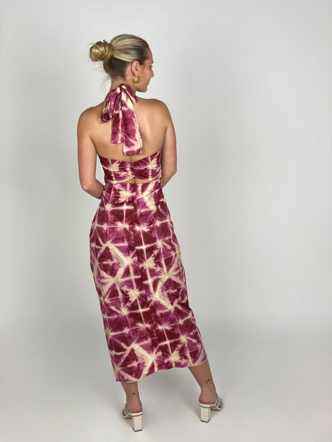 Bowknot Printed Dress