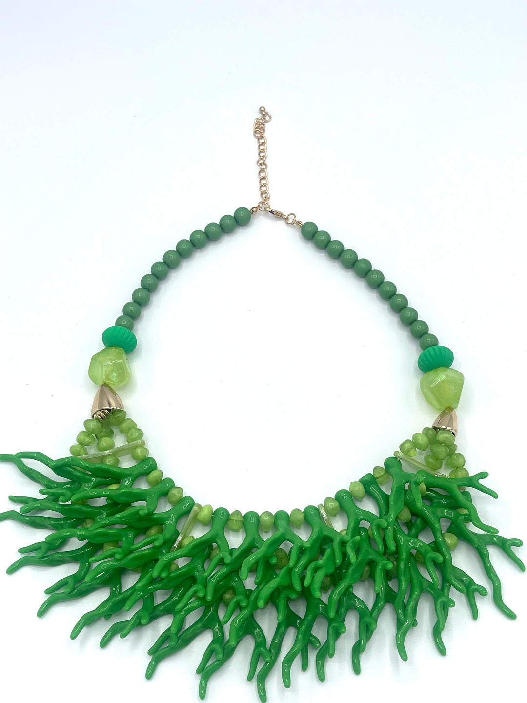 Green Vintage Bead Necklace