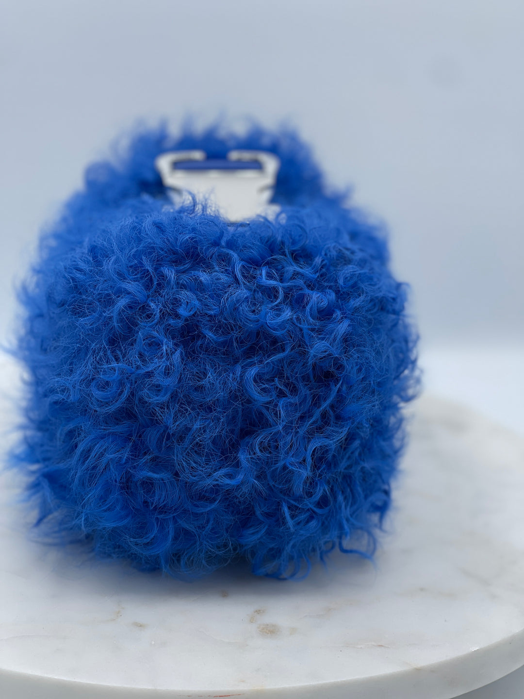 Blue Mohair Show Core Purse